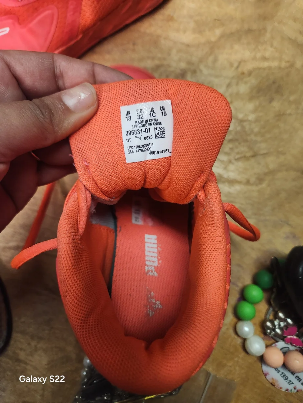 Puma Kids Red Athletic Sneakers